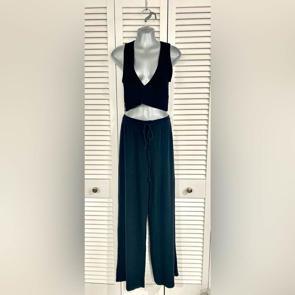 Wilfred Free Lounge Lo Rise wide leg sweatpants - black size Large